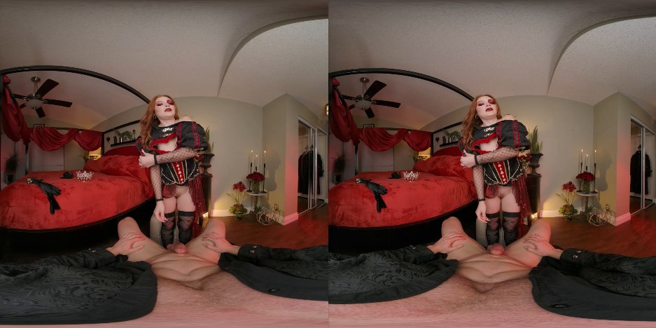 VR Cosplay X with Katerina Deville in Ever After High Lizzie Hearts A XXX Parody